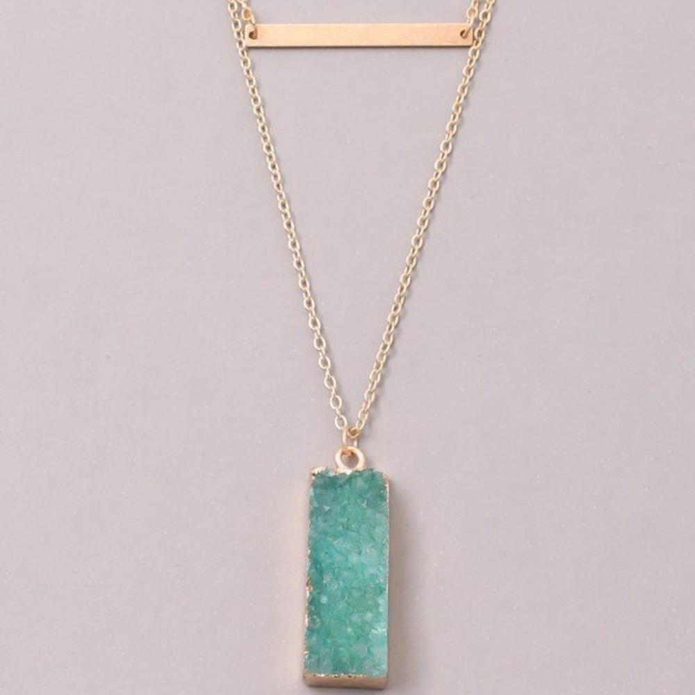 Mint Stone Necklace